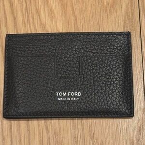 Tom Ford Black Leather Card Holder